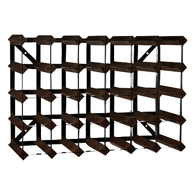 Traditional Wine Rack Co. Redwood Wine Rack, 30 Bottle, Dark Wood Traditional Wine Rack Co. Redwood Wine Rack, 30 Bottle, Dark Wood